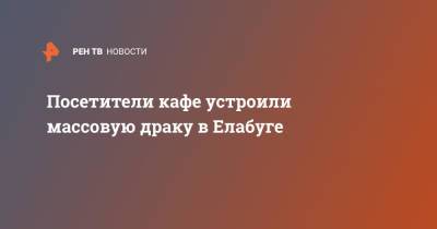 Посетители кафе устроили массовую драку в Елабуге - ren.tv - Россия - респ. Татарстан - район Елабужский