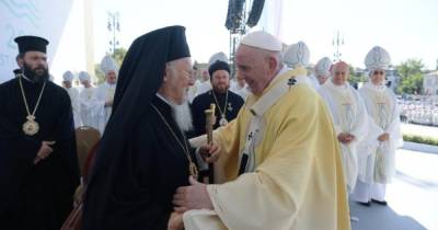 патриарх Варфоломей - Франциск - Папа Римский Франциск провел мессу с Патриархом Варфоломеем - dsnews.ua - Украина - Венгрия - Будапешт - Афганистан - Ватикан