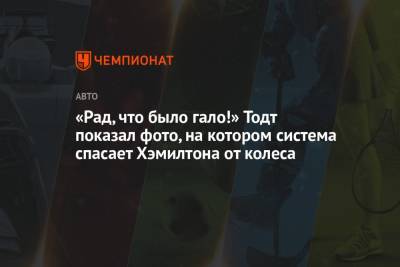 Льюис Хэмилтон - Максим Ферстаппен - Жан Тодт - «Рад, что было гало!» Тодт показал фото, на котором система спасает Хэмилтона от колеса - championat.com - Англия - Италия