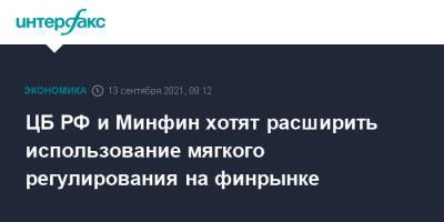 ЦБ РФ и Минфин хотят расширить использование мягкого регулирования на финрынке - interfax.ru - Москва - Россия