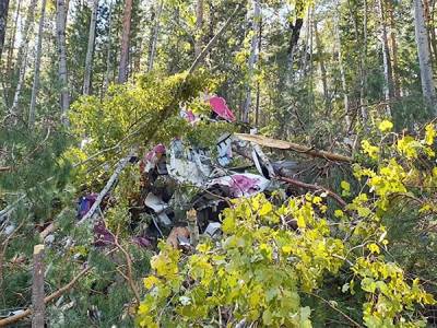 Опубликовано видео осмотра места крушения самолета L-410 под Иркутском - nakanune.ru - Иркутская обл. - Иркутск