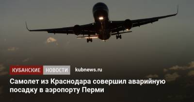 Самолет из Краснодара совершил аварийную посадку в аэропорту Перми - kubnews.ru - Краснодарский край - Краснодар - Пермь