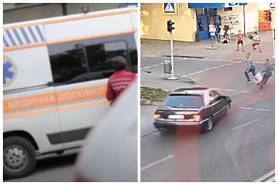 Водитель влетел в толпу, людей развозят на скорых: момент ДТП попал на видео - politeka.net - Украина - Днепр