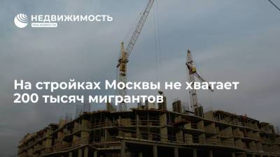 Владимир Ефимов - На стройках Москвы не хватает 200 тысяч мигрантов - realty.ria.ru - Москва