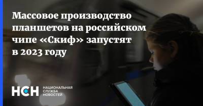 Массовое производство планшетов на российском чипе «Скиф» запустят в 2023 году - nsn.fm