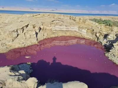 Вода «превратилась в кровь» в Иорданкой части Мертвого моря. «Казни египетские» - isroe.co.il - Иордания