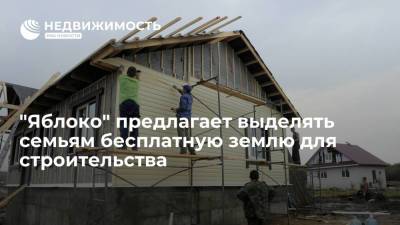 Партия "Яблоко" предлагает выделять семьям бесплатную землю для строительства дома - realty.ria.ru - Москва - Россия