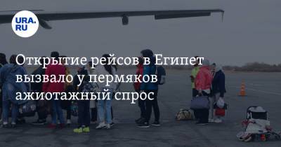 Открытие рейсов в Египет вызвало у пермяков ажиотажный спрос - ura.news - Россия - Египет - Пермь