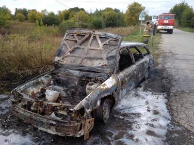 В Старожиловском районе загорелся автомобиль с людьми - 7info.ru - Рязань - Ряжск