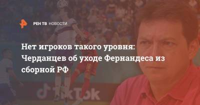 Георгий Черданцев - Марио Фернандес - Нет игроков такого уровня: Черданцев об уходе Фернандеса из сборной РФ - ren.tv - Москва - Россия - Фернандес