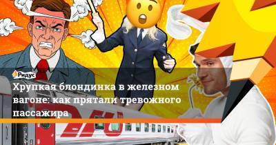 Хрупкая блондинка в железном вагоне: как прятали тревожного пассажира - ridus.ru - Москва - Улан-Удэ