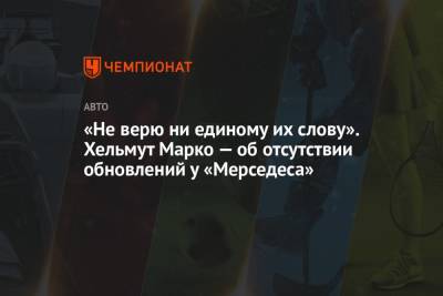 Хельмут Марко - Вольф Тото - «Не верю ни единому их слову». Хельмут Марко — об отсутствии обновлений у «Мерседеса» - championat.com
