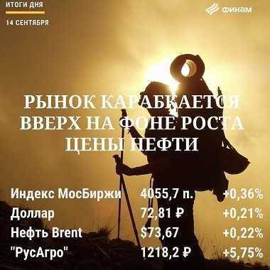 Итоги дня, 14 сентября: Российский рынок растет третью сессию подряд - smartmoney.one - Россия - США