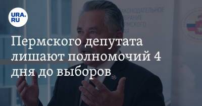 Пермского депутата лишают полномочий 4 дня до выборов. Его прослушивала ФСБ - ura.news - Пермь - Пермский край