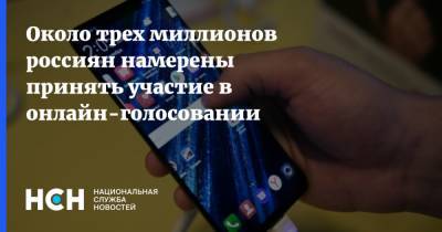 Николай Булаев - Около трех миллионов россиян намерены принять участие в онлайн-голосовании - nsn.fm - Москва - Россия