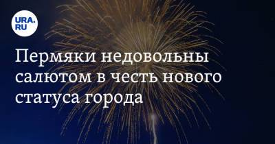 Владимир Путин - Пермяки недовольны салютом в честь нового статуса города. «Просто деньги на ветер» - ura.news - Россия - Пермский край