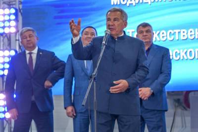 Сергей Чемезов - Рустам Минниханов - Президент РТ запустил в Зеленодольске крупный логистический центр - kazan.mk.ru - респ. Татарстан - Зеленодольск