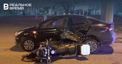 Мотоциклист погиб на Ямашева в Казани, врезавшись в авто - realnoevremya.ru - респ. Татарстан - Казань