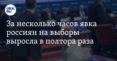 За несколько часов явка россиян на выборы выросла в полтора раза - ura.news - Москва - Россия
