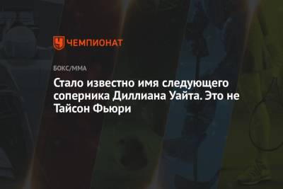 Александр Поветкин - Уайт Диллиан - Фьюри Тайсон - Отто Валлин - Тайсон Фьюри - Стало известно имя следующего соперника Диллиана Уайта. Это не Тайсон Фьюри - championat.com - Россия