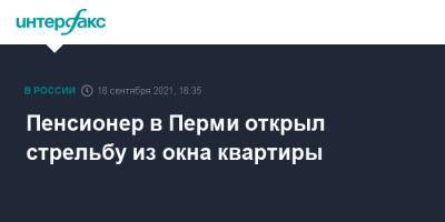 Пенсионер в Перми открыл стрельбу из окна квартиры - interfax.ru - Москва - Пермь