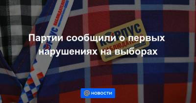 Юрий Афонин - Партии сообщили о первых нарушениях на выборах - news.mail.ru - Россия