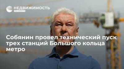 Сергей Собянин - Собянин провел технический пуск трех станций Большого кольца московского метро - realty.ria.ru - Москва