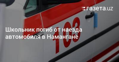 Школьник погиб от наезда автомобиля в Намангане - gazeta.uz - Узбекистан - Ташкент - район Юнусабадский, Ташкент
