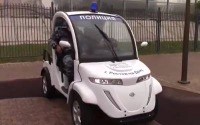 Полиция получила электрокары с максимальной скоростью 30 км/ч - zr.ru - Ростов-На-Дону - Ростовская обл. - Twitter
