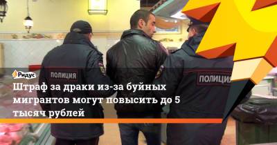 Анатолий Выборный - Штраф за драки из-за буйных мигрантов могут повысить до 5 тысяч рублей - ridus.ru - Россия
