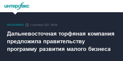 Александр Тимофеев - Дальневосточная торфяная компания предложила правительству программу развития малого бизнеса - interfax.ru - Москва - Россия
