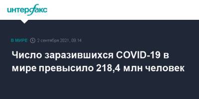 Джонс Хопкинс - Число заразившихся COVID-19 в мире превысило 218,4 млн человек - interfax.ru - Москва - США - Бразилия - Индия