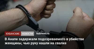 В Анапе задержали подозреваемого в убийстве женщины, чью руку нашли на свалке - kubnews.ru - Анапа - Краснодарский край