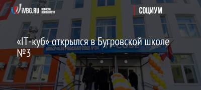 «IT-куб» открылся в Бугровской школе №3 - ivbg.ru - Украина - Ленинградская обл.
