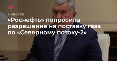 Владимир Путин - Игорь Сечин - «Роснефть» попросила разрешение на поставку газа по «Северному потоку-2» - tvrain.ru