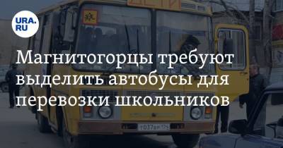 Магнитогорцы требуют выделить автобусы для перевозки школьников - ura.news - Челябинская обл.