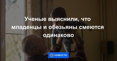 Ученые выяснили, что младенцы и обезьяны смеются одинаково - news.mail.ru - Голландия
