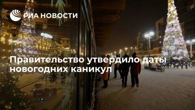 Михаил Мишустин - Новогодние выходные в 2022 году продлятся с 1 по 9 января - ria.ru - Москва - Россия