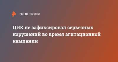 Наталья Бударина - ЦИК не зафиксировал серьезных нарушений во время агитационной кампании - ren.tv - Россия - Чукотка