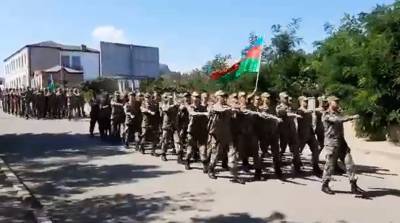 В Шуше проведено военное шествие в связи с годовщиной освобождения Баку от оккупации (ВИДЕО) - trend.az - Шуша - Twitter