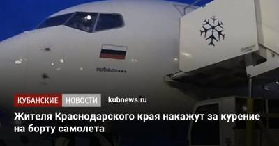 Жителя Краснодарского края накажут за курение на борту самолета - kubnews.ru - Россия - Сочи - Краснодарский край