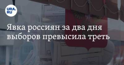 Явка россиян за два дня выборов превысила треть - ura.news - Россия