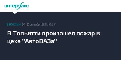 В Тольятти произошел пожар в цехе "АвтоВАЗа" - interfax.ru - Москва - Самарская обл. - Тольятти