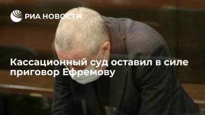 Михаил Ефремов - Кассационный суд не стал смягчать приговор Михаилу Ефремову по делу о смертельном ДТП - ria.ru - Москва