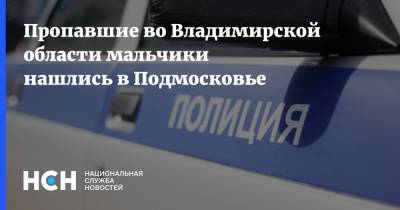 Пропавшие во Владимирской области мальчики нашлись в Подмосковье - nsn.fm - Московская обл. - Владимирская обл. - Орехово-Зуево - Московская область