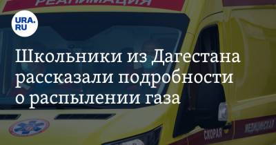 Школьники из Дагестана рассказали подробности о распылении газа. «Пшикнул по незнанию» - ura.news - Махачкала - респ. Дагестан