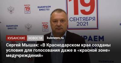Сергей Мышак: «В Краснодарском крае созданы условия для голосования даже в «красной зоне» медучреждений» - kubnews.ru - Краснодарский край