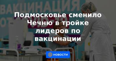 Подмосковье сменило Чечню в тройке лидеров по вакцинации - news.mail.ru - Московская обл. - респ. Чечня