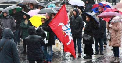 Жители Вильнюса провели очередную акцию протеста против ограничений для непривитых - anna-news.info - Литва - Вильнюс - Европа