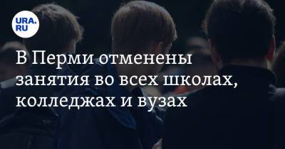 Дмитрий Махонин - В Перми отменены занятия во всех школах, колледжах и вузах - ura.news - Пермь - Пермский край